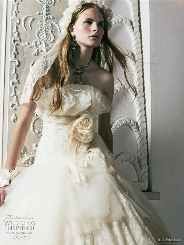 Jill Stuart romantic wedding dresses from the 2011 bridal collection