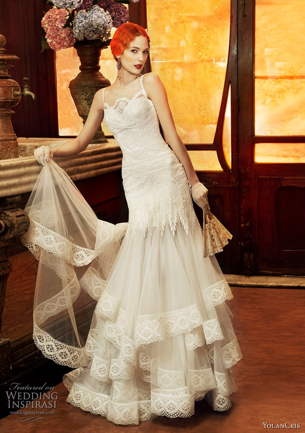 Yolan Cris 2011 Revival Vintage bridal collection Monaco wedding dress