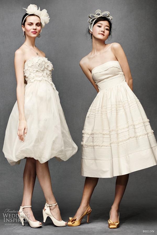 bhldn anthropologie wedding - short bridal dresses: Floral artwork dress, Fondant tea dress