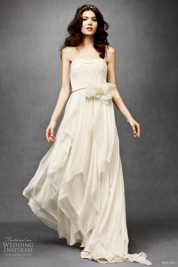 bhldn wedding dresses 2011 - cascading goddess gown Catherine Deane