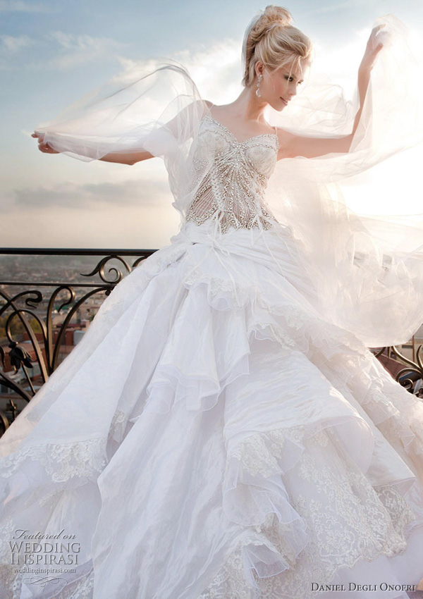 Some lovely wedding dresses from Daniel Degli Onofri bridal collection