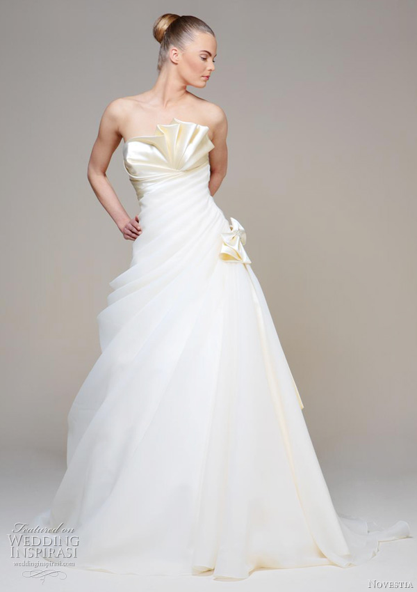 gelinlik novestia bridal turkey Dilara strapless ball gown wedding dress 