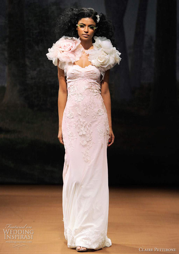 For a start check out the pale pink ombre wedding dress above