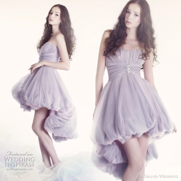 short wedding dresses 2011 lavender bridal dress with bubble skirt short wedding dresses 2011 lavender bridal dress with bubble skirt