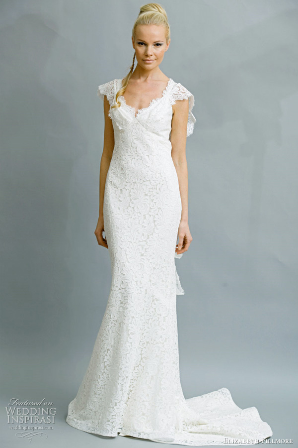 elizabeth fillmore 2011 wedding dresses Garbo bias crepe back satin gown