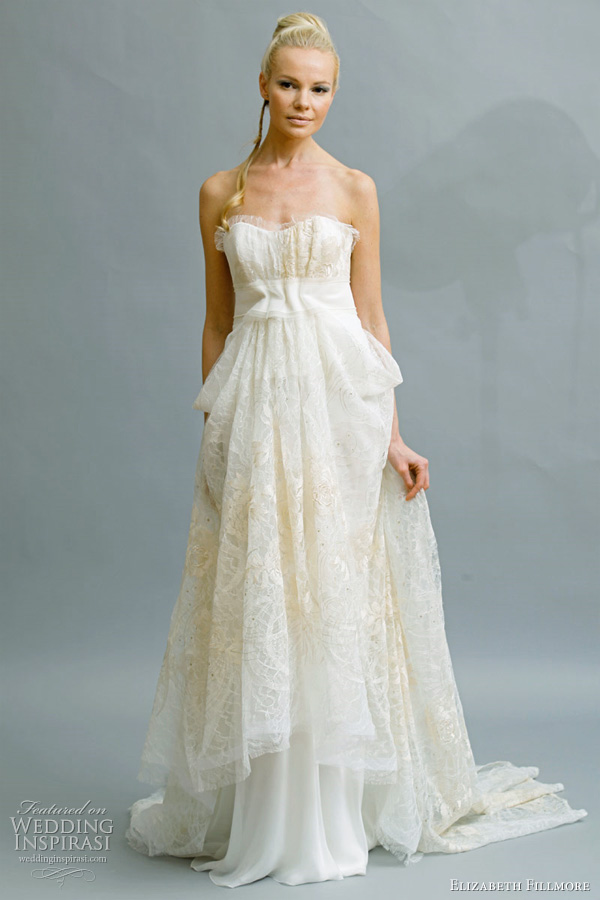 Elegant ultra feminine wedding dresses from Elizabeth Fillmore Bridal 2011