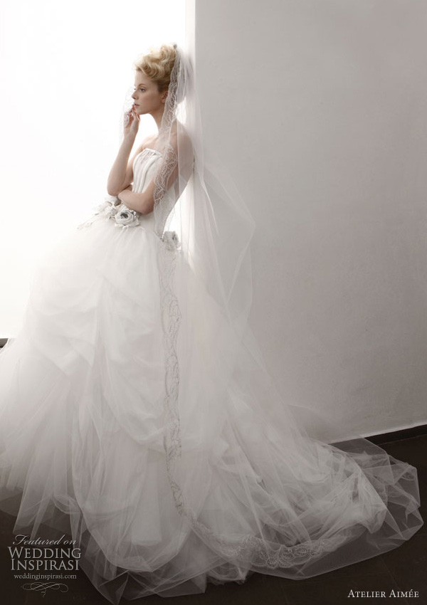 wedding dresses from Atelier Aimee's Black and White bridal collection