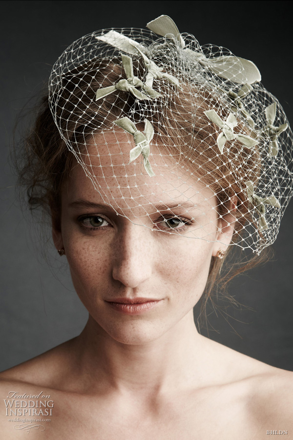 bhldn wedding etoile birdcage veil - James Coviello etoile birdcage veil topped with knotted velvet star bursts.  