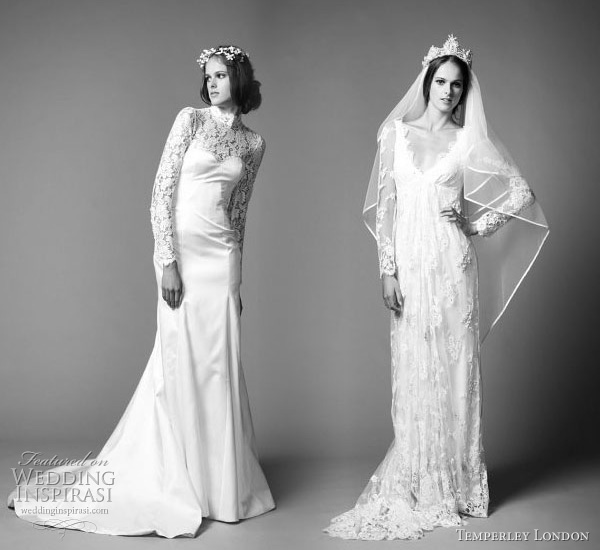 Catherine Middleton Grace Kelly lace long sleeve wedding dress