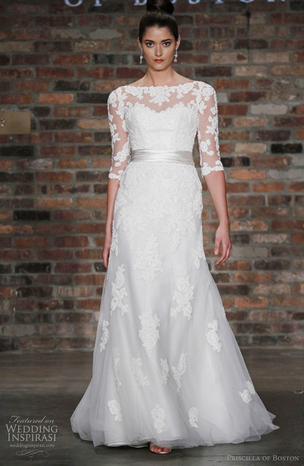 lace wedding dress priscilla of boston kate middleton inspired bridal gown