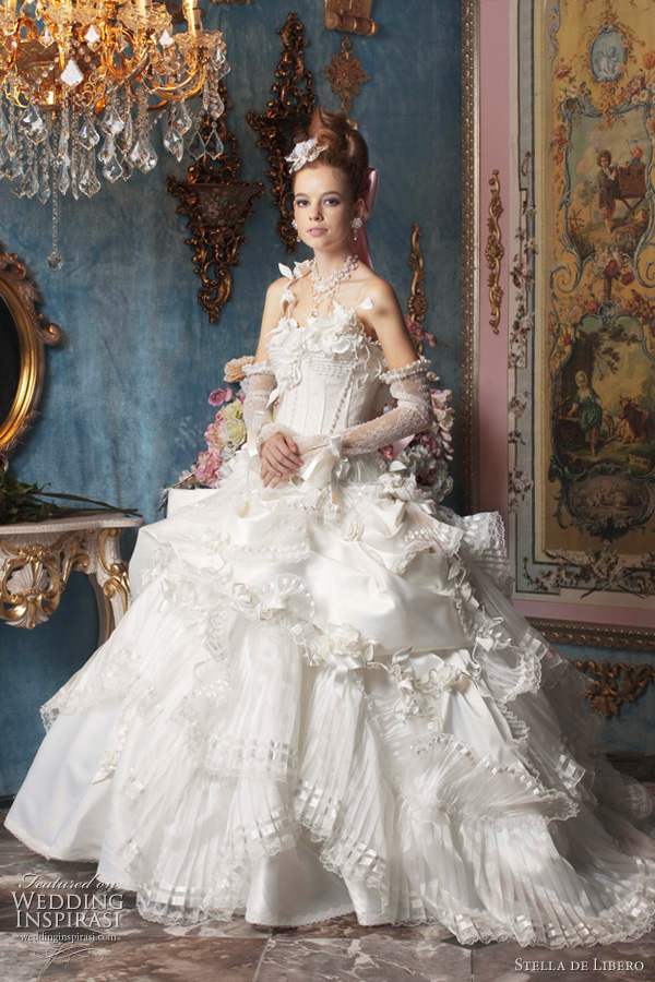 marie antoinette wedding dress - Stella de Libero bridal collection