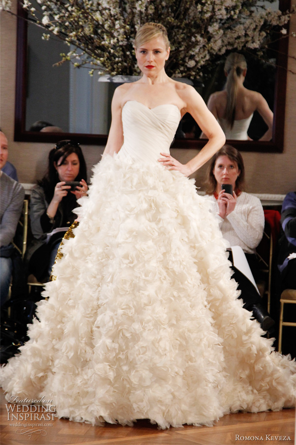 romona keveza spring 2012 couture Strapless Aline dress with sweetheart 