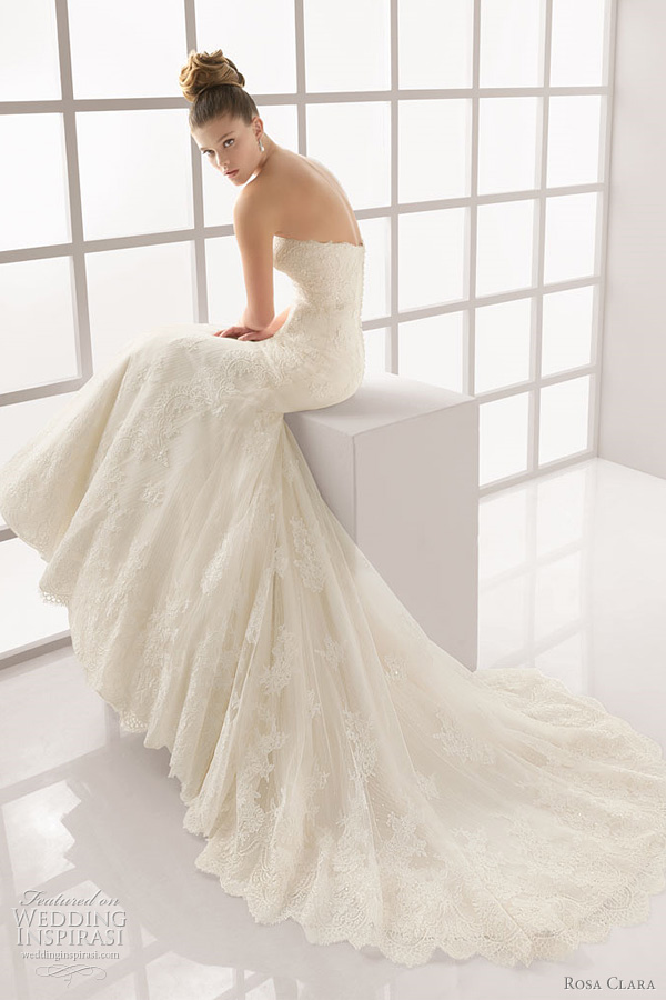Laia rebrod lace and beadwork gown in ivory rosa clara wedding dress 2012