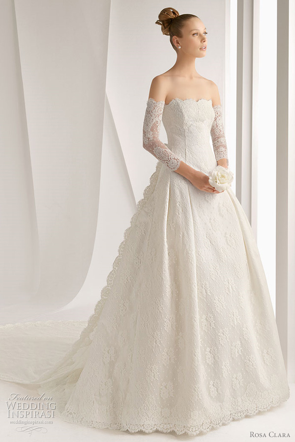 rosa clara wedding gown 2012 afrodita Lahis gazare and rebrod lace 