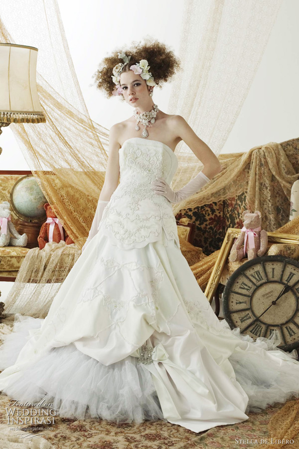 stella de libero white wedding dress 2011