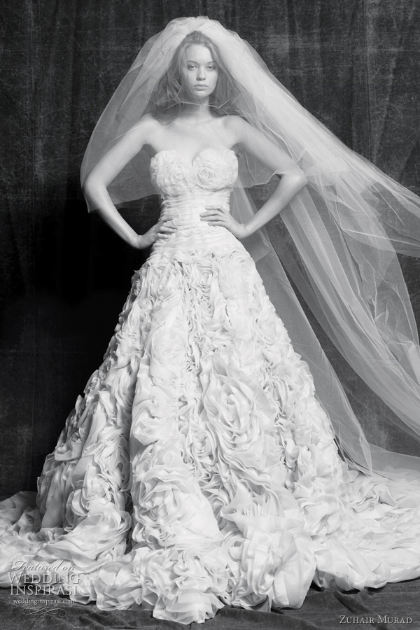 zuhair murad wedding dresses 2011 orchidia bridal gown Ruffles