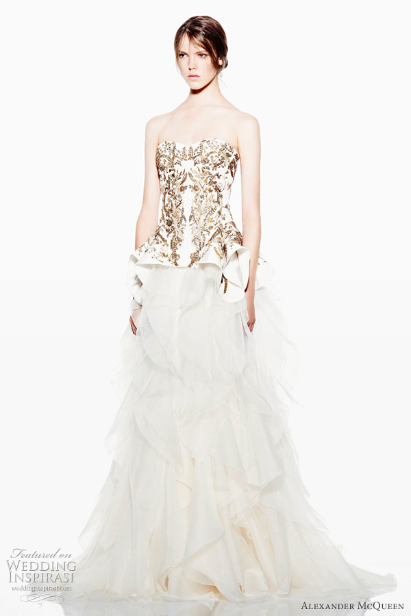 alexander mcqueen wedding dress 2012 resort