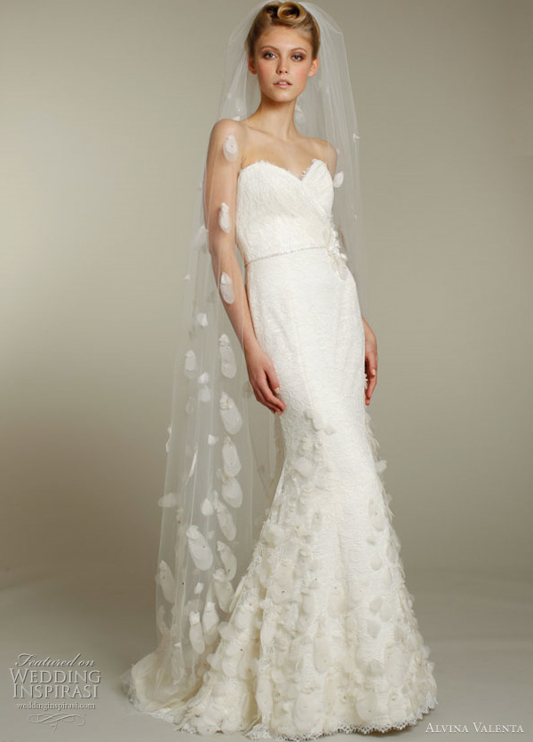  20112012 bridal collection Above Chantilly lace fit and flare gown 