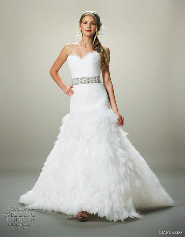  shown with crystal pearl art deco belt liancarlo bridal 2012 style 4880