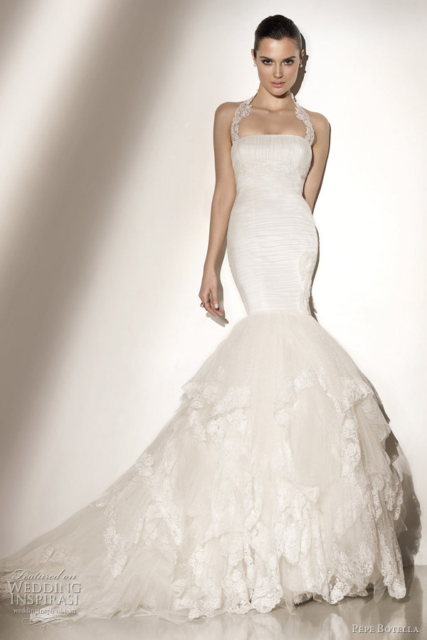 mermaid wedding dressses 2012 Brides not into large voluminous ball gowns