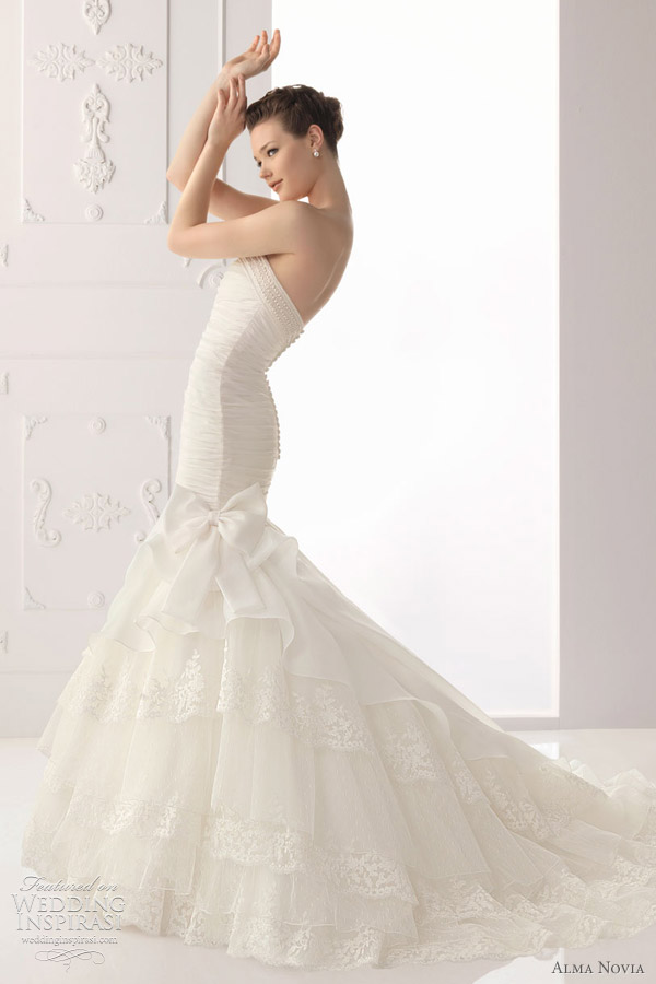 alma novia wedding dresses 2012 Sabia bridal gown Silva strapless lace 