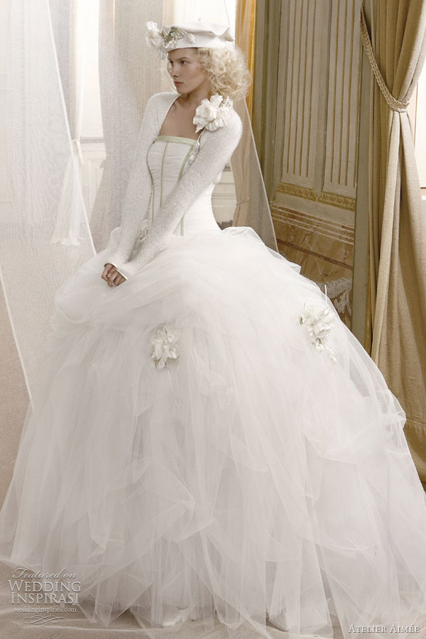 long sleeve shrug for the winter bride atelier aimee wedding dresses