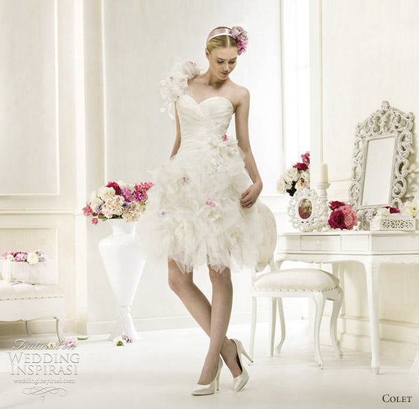 colet short wedding dresses 2012