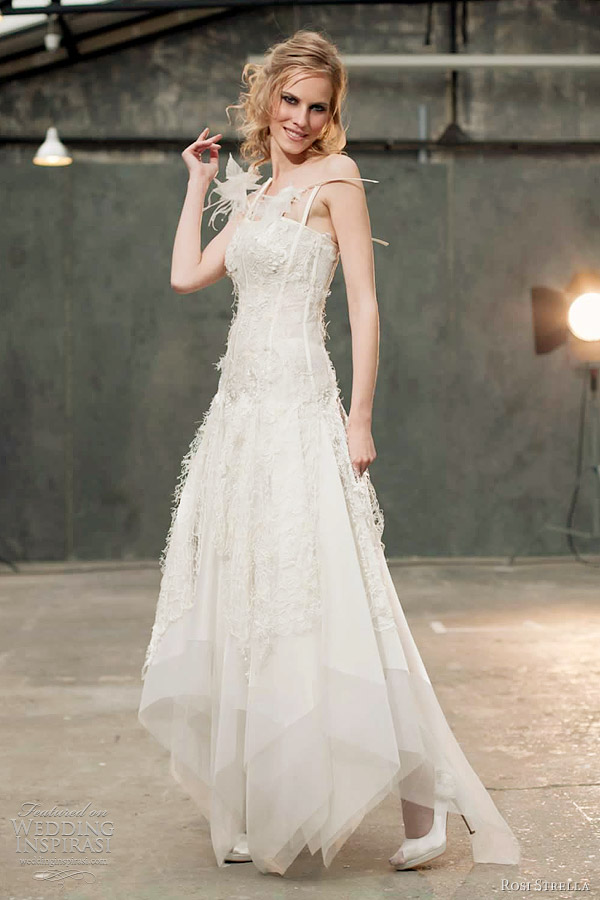 hankerchief wedding dresses