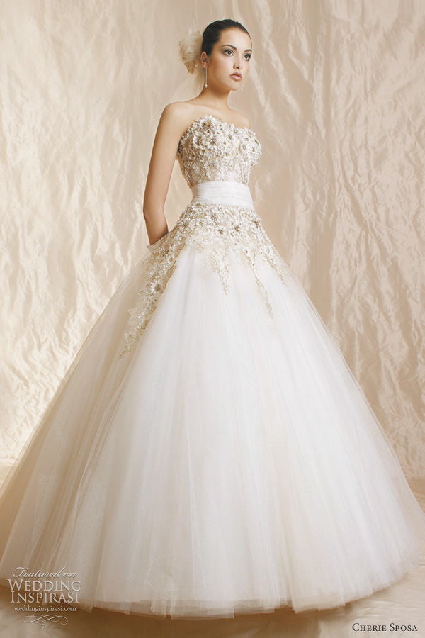 cherie sposa 2012 alice wedding dress Angelique ball gown with rich 