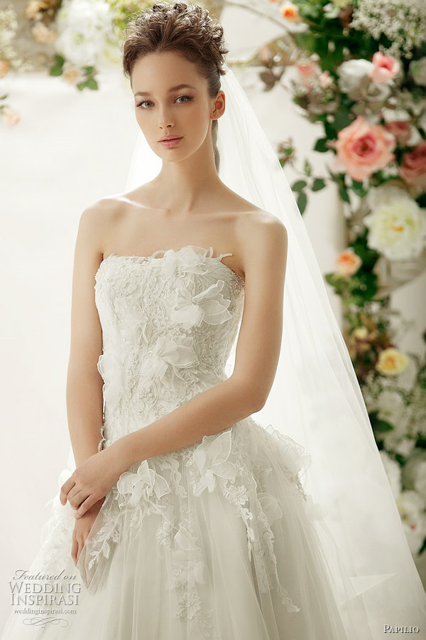 papilio romantic wedding dresses 2012