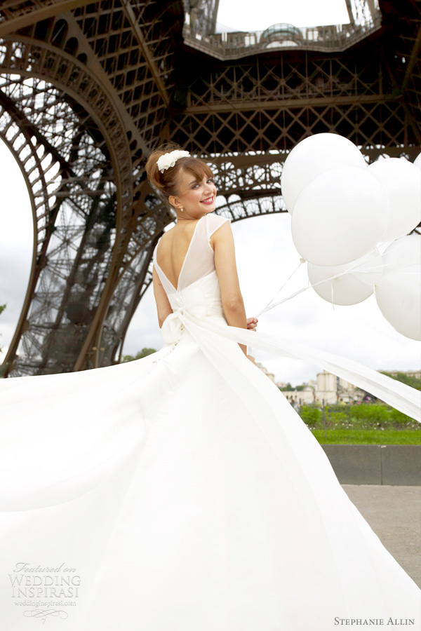 These beautiful glamorous wedding dresses shot against the backdrop of 