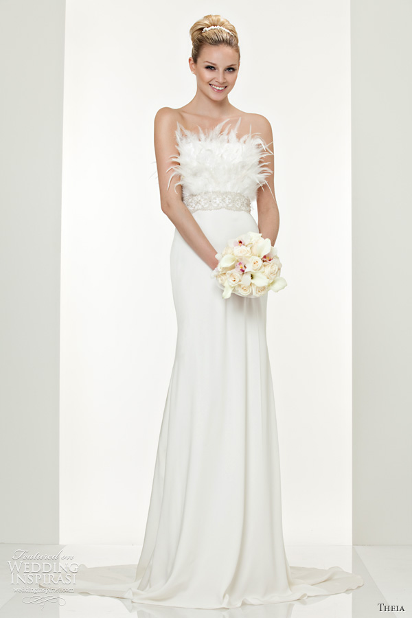 theia couture white collection column gown