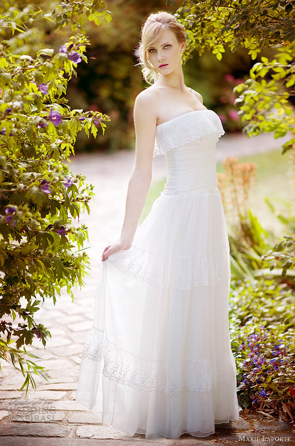 tiered lace wedding dress