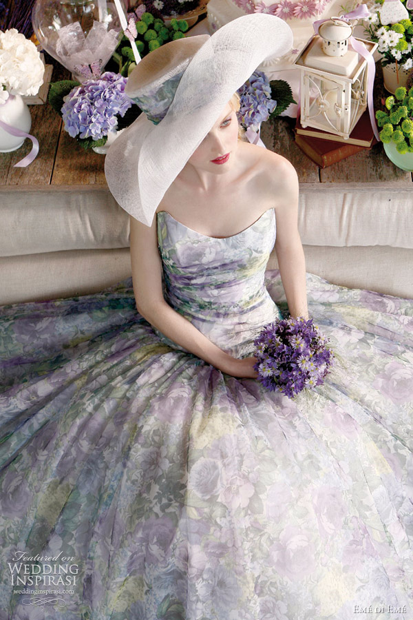 Beautiful bridal gown campaign photo shoot for Em di Em Spring 2012 