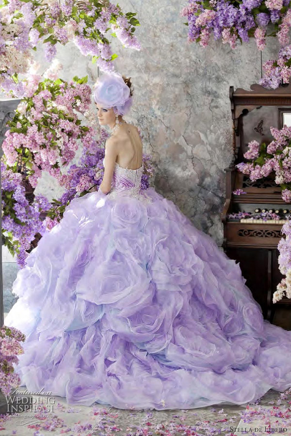 purple wedding dresses 2012