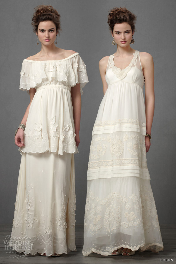 bohemian wedding dresses bhldn spring 2012