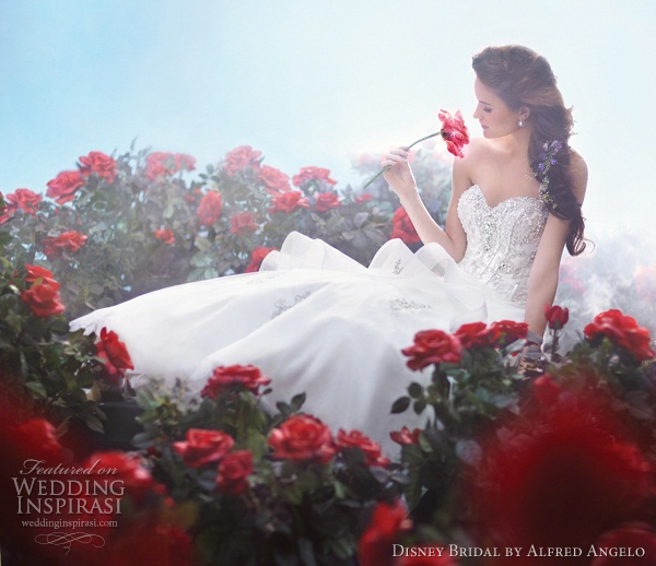 disney bridal alfred angelo belle wedding dresses 2012