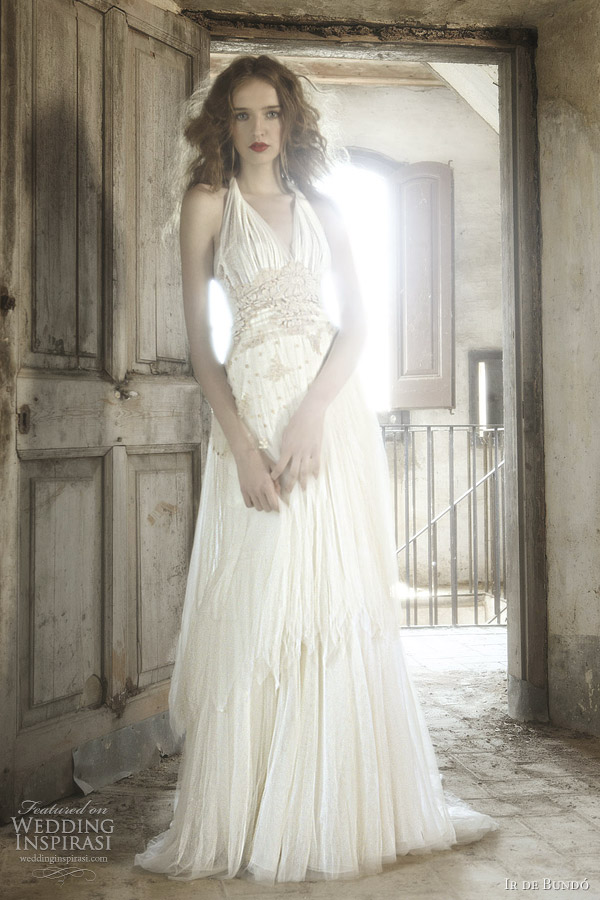  bohemian vintage feel to the collection ir de bundo 2012 wedding gown 