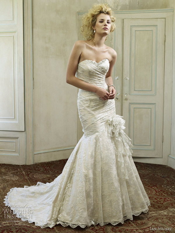 Cadillac all-over lace tea length wedding dress with a 50â€²s rock n ...
