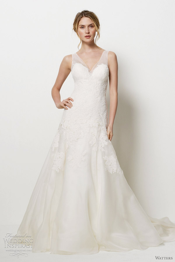 Full length view of Palm Spring wedding gown. Also available in White ...