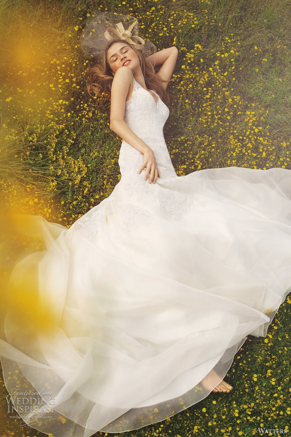 More gorgeous Watters wedding gowns after the jump Santa Rosa ivory tulle 