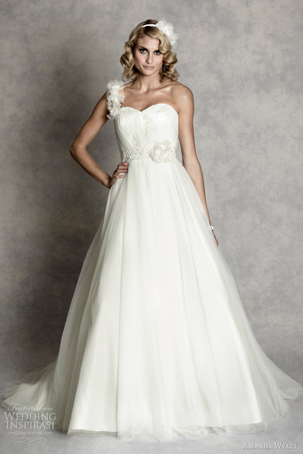 Above Divine Aline full skirted tulle bridal gown with fitted bodice lace 