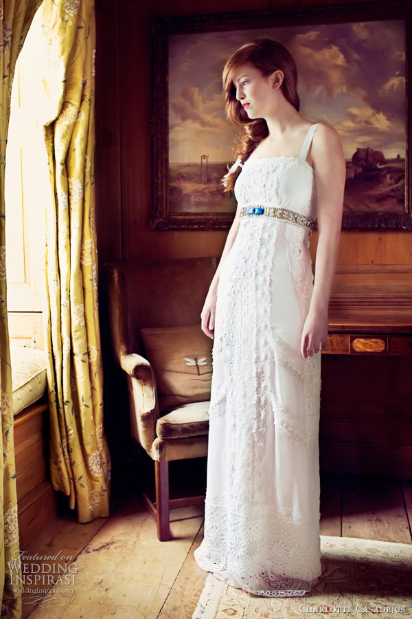 charlotte casadejus bridal gown leelee Coco 1970 s inspired tailored dress