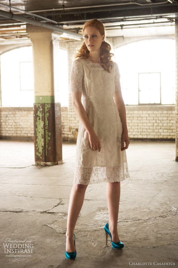  french wedding dress made from the finest silk and covered in vintage 