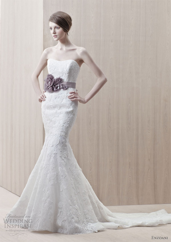 Gala mermaid gown featuring lace overlay silhouette with a soft sweetheart