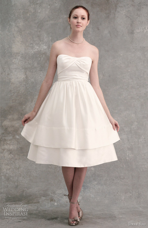 jenny yoo 2012 short wedding dresses romy