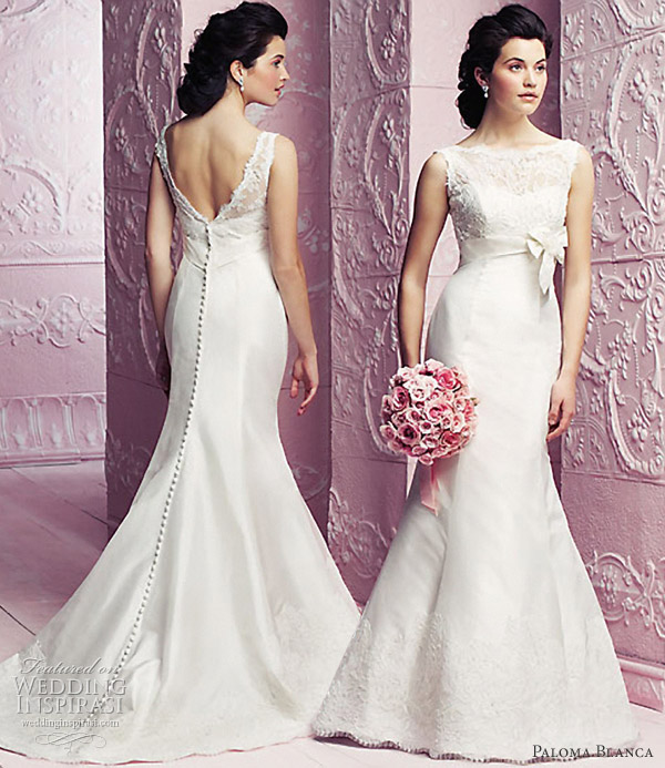 paloma blanca wedding dresses 2012 Mermaid gown with sweetheart neckline