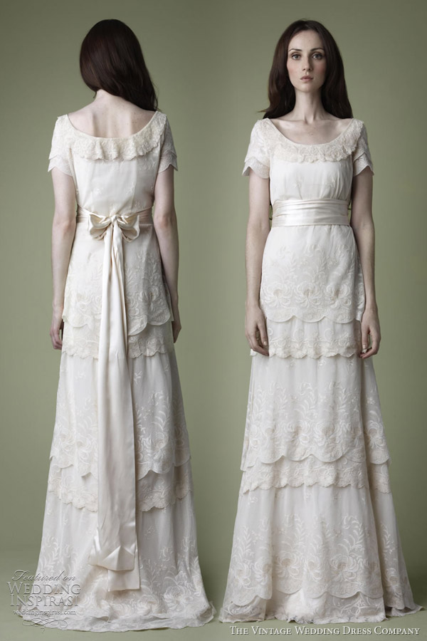 1910s wedding dress 1940s style ivory sandwashed silk dress with cowl 
