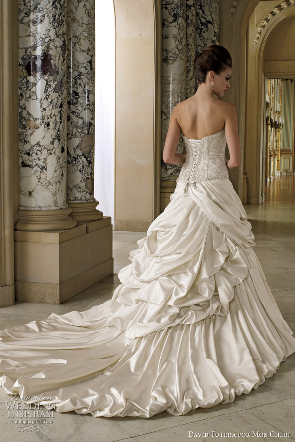 View of the full laceup corset back david tutera spring 2012