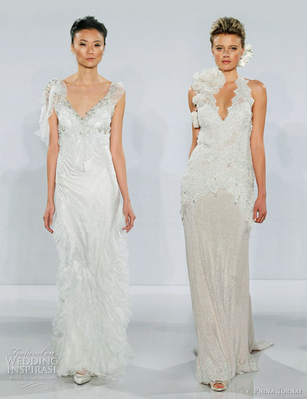 pnina tornai 2012 collection Wedding gowns Straps empire waist with 